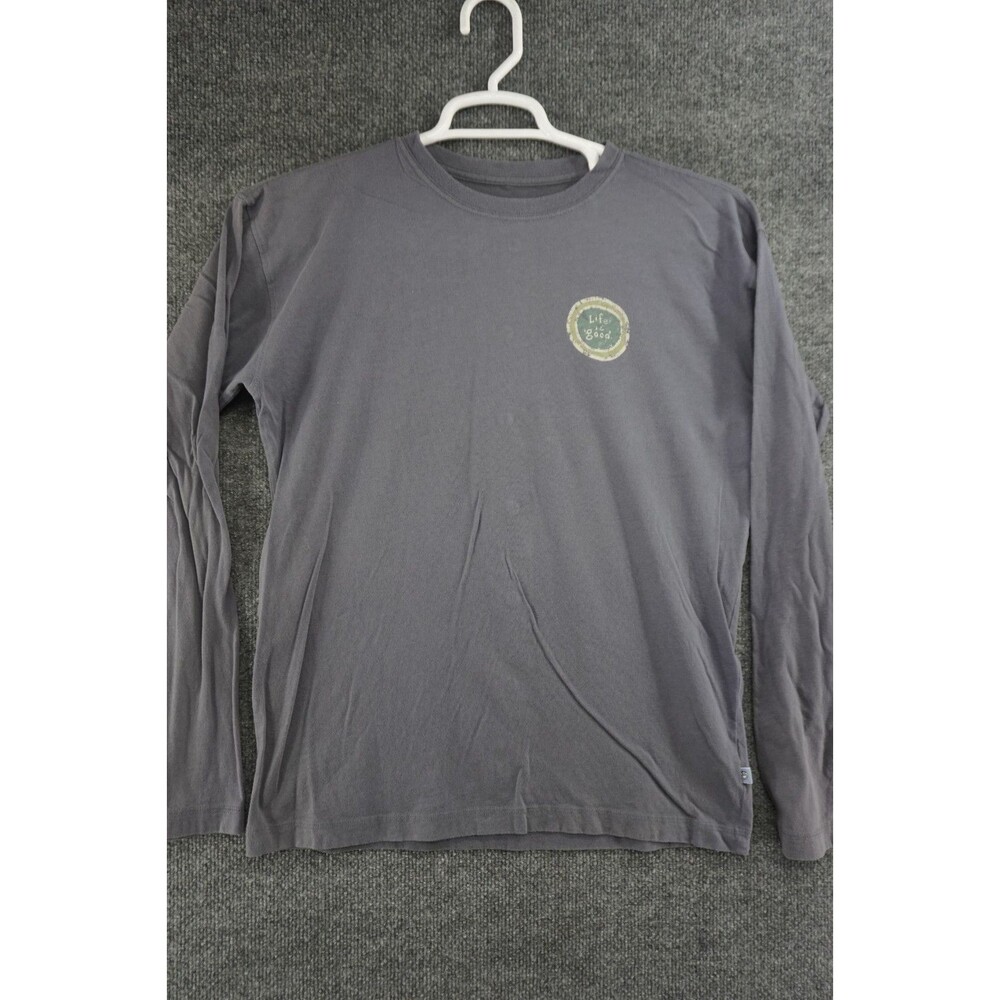 Life Is Good T Shirt Mens Small Gray Long Sleeve